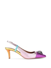 Kurt Geiger London Belgravia Eagle Sling Back Shoes - Image 2 of 7