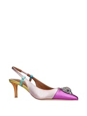 Kurt Geiger London Belgravia Eagle Sling Back Shoes - Image 3 of 7