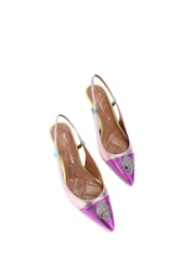 Kurt Geiger London Belgravia Eagle Sling Back Shoes - Image 4 of 7