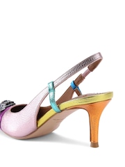 Kurt Geiger London Belgravia Eagle Sling Back Shoes - Image 6 of 7