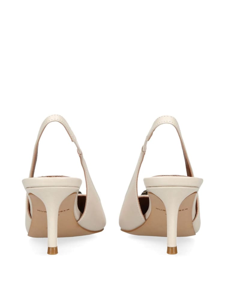 Kurt Geiger London Belgravia Eagle Sling Back Shoes - Image 2 of 5