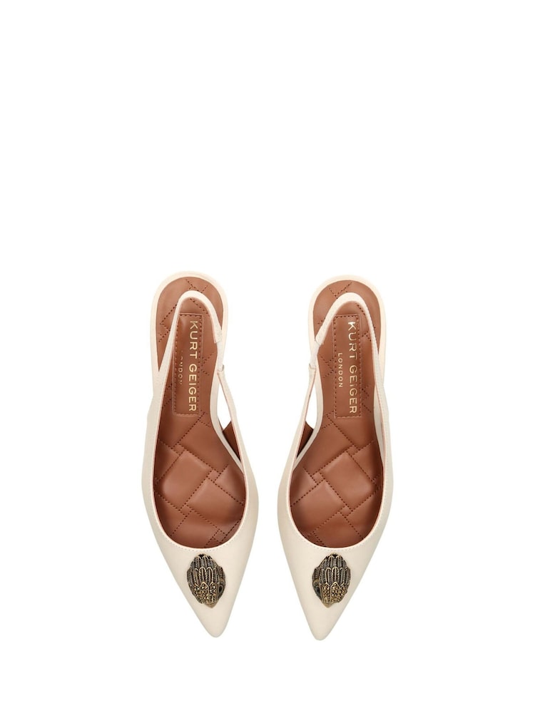 Kurt Geiger London Belgravia Eagle Sling Back Shoes - Image 4 of 5