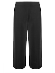 Yours Curve Black Slinky Wide Leg Trousers - Image 5 of 5