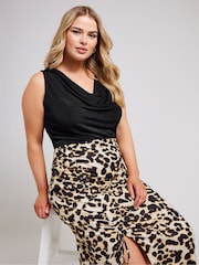 Maro - Yours Curve Ruched Fuste - Imaginea 2 din 6