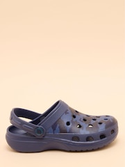 Joules Kids' Poole Navy Camo Slip-On Clogs - Image 6 of 7