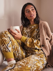 Olive Green Fox Cosy Long Sleeve Pyjamas - Image 2 of 12