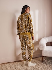 Olive Green Fox Cosy Long Sleeve Pyjamas - Image 4 of 12