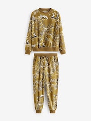 Olive Green Fox Cosy Long Sleeve Pyjamas - Image 8 of 12