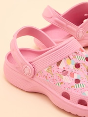Joules Kids' Poole Pink Ice Creams Slip On Clogs - Image 5 of 5
