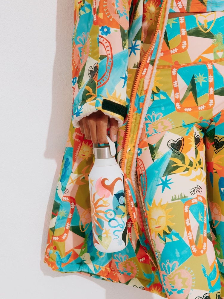 Bright Hope Orange Imprimé - Never Fully Dressed Changing Robe with Borg Lining Coat - Image 6 de 6