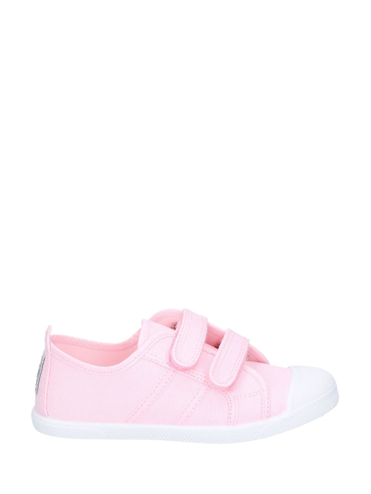 Flossy Pink Sasha Junior Touch Fastening Shoes - Image 1 of 4