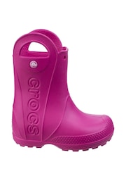 Crocs Pink Toddler Waterproof Handle It Rain Boots - Image 1 of 4