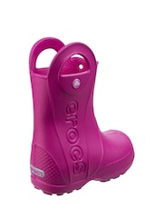 Crocs Pink Toddler Waterproof Handle It Rain Boots - Image 2 of 4