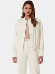 Forever New Arlette Bomberjacke aus reinem Leinen - Bild 1 von 5