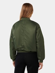 Forever New Green Trinity Bomber Jacket - Image 3 of 4