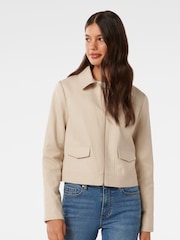 Forever New Куртка Teresa Zip Through содержит лен - Image 1 of 5