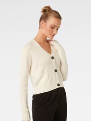 Forever New White Alice Button Through Cardigan - Image 4 of 5