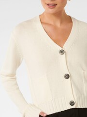 Forever New White Alice Button Through Cardigan - Image 5 of 5