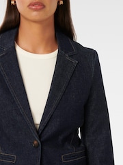 Forever New Blue Florence Denim Blazer - Image 5 of 5