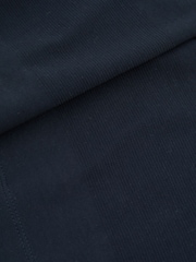 Reiss Navy Rialto Mercerised Jacquard Crew Neck T-Shirt - Image 6 of 6