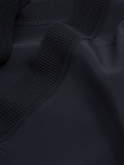 Reiss Navy Tash Relaxed High-Low V-Neck Top - Image 5 of 5