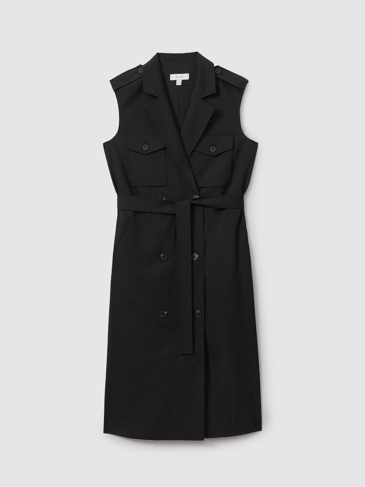Reiss Kimora Wool Blend Double Breasted Midi Dress - Изображение 2 из 5