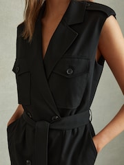 Reiss Kimora Wool Blend Double Breasted Midi Dress - Изображение 3 из 5
