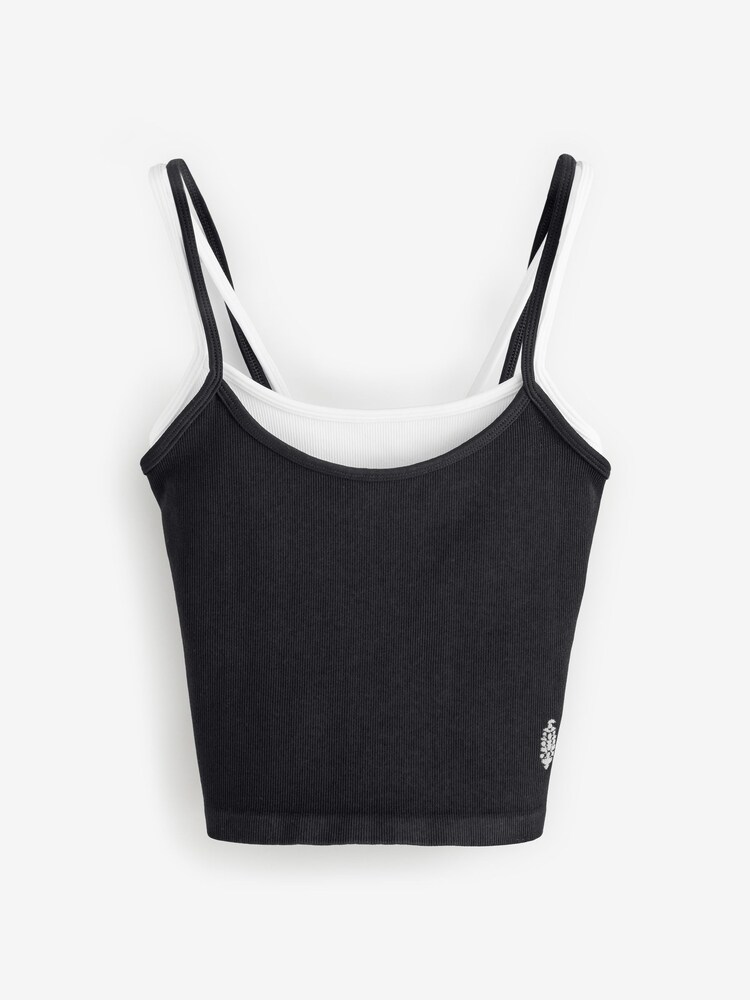 FP Movement Black All Clear Coastline Camisole - Image 1 of 4 FP Movement Black All Clear Coastline Camisole - Image 1 of 4