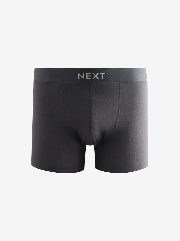 Pink/Green/Slate Grey - Lot de boxers  4 en coton majoritaire - Image 3 of 7