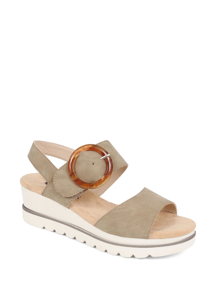 Pavers Touch Fasten Platform Sandals - Image 2 of 5
