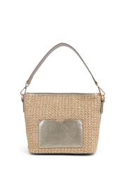 Pavers Gold Pavers Woven Shoulder 	 Pavers Woven Shoulder Bag Bag - Image 1 of 3