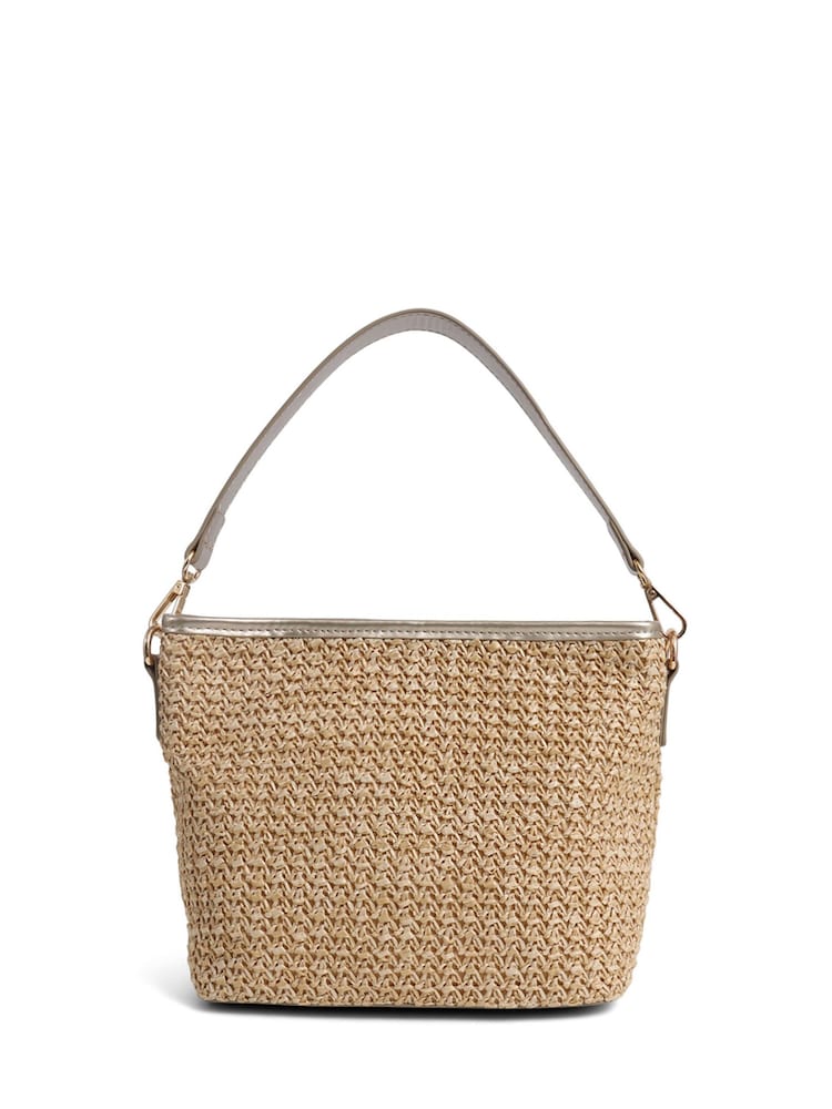Pavers Gold Pavers Woven Shoulder 	 Pavers Woven Shoulder Bag Bag - Image 2 of 3