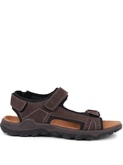 Pavers Brown Pavers Adjustable Leather Walking Sandals - Image 2 of 5