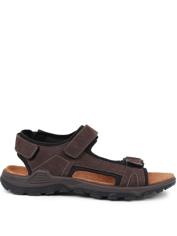 Pavers Brown Pavers Adjustable Leather Walking Sandals - Image 2 of 5