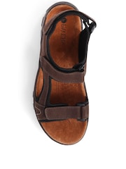 Pavers Brown Pavers Adjustable Leather Walking Sandals - Image 5 of 5