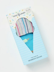 FatFace Judes Blue Socks in a Box 2 Pack - Image 2 of 2