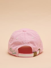 Joules Kids' Daley Pink Ice Cream Cotton Baseball Cap - Image 4 of 6