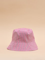 Joules Bayley Pink Reversible Bucket Hat - Image 3 of 4