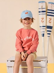 Joules Kids' Daley Blue Crab Cotton Baseball Cap - Image 2 of 7