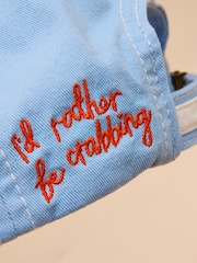 Joules Kids' Daley Blue Crab Cotton Baseball Cap - Image 7 of 7