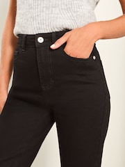 Lipsy Black High Waist Slim Flare Jeans - Image 3 of 4