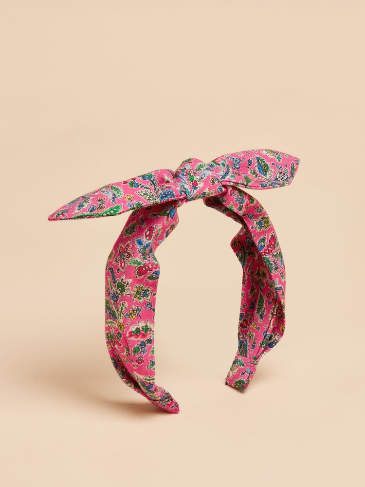 Joules Shelley Pink Knot Headband - Image 1 of 4