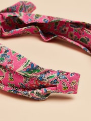 Joules Shelley Pink Knot Headband - Image 4 of 4
