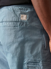 Mid Blue Grey Regular Fit Stretch Utility Cargo Trousers - Image 5 of 10