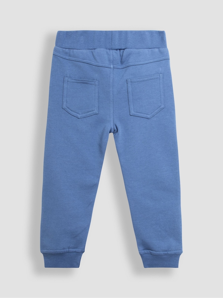 JoJo Maman Bébé Denim Gruffalo Appliqué Sweatshirt and Joggers Set - Image 9 of 9