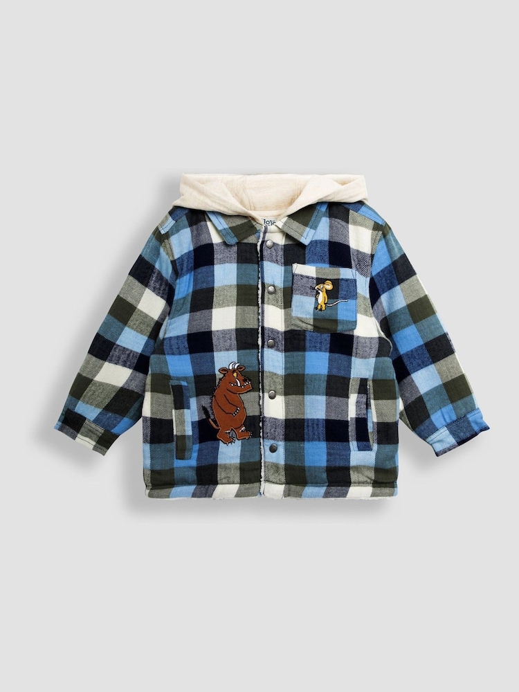 Jojo Maman Bébé The Gruffalo karirast; s karirastim vzorcem s kapuco Debelejša srajca - Slika 1 iz 7 Jojo Maman Bébé The Gruffalo karirast; s karirastim vzorcem s kapuco Debelejša srajca - Slika 1 iz 7