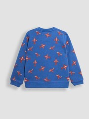 JoJo Maman Bébé Cobalt Arrows Print Sweatshirt and Joggers Set - Image 3 of 6