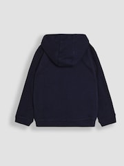 JoJo Maman Bébé Navy Arrows Appliqué Reversible Hoodie - Image 3 of 8