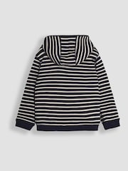 JoJo Maman Bébé Navy Arrows Appliqué Reversible Hoodie - Image 5 of 8