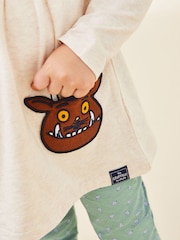 JoJo Maman Bébé Natural The Gruffalo Appliqué Pockets Tunic and Leggings Set - Image 4 of 9